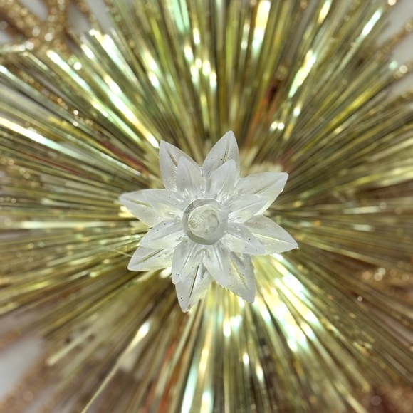 14.5” Ashland LED Golden Lighted Christmas Tree Topper 10 Clear Lights - Picture 4 of 4
